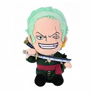 Venta al por mayor Luffy Zoro Sanji NAMI Law Boa chopper dibujos animados anime peluche muñeca para niños Kawaii japonés coleccionar manga - Product Image 3