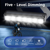 Phare de vélo série BL32, lumière avant LED rechargeable, étanche IP54, en alliage d'aluminium, 5 modes, super lumineux, pour la conduite nocturne à vélo