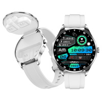 Jam Tangan Pintar Android 2-in-1 X20 dengan Earphone Nirkabel, Layar AMOLED 1,43 inci, Tahan Air IP67, Monitor Detak Jantung, Layar Sentuh, Kebugaran