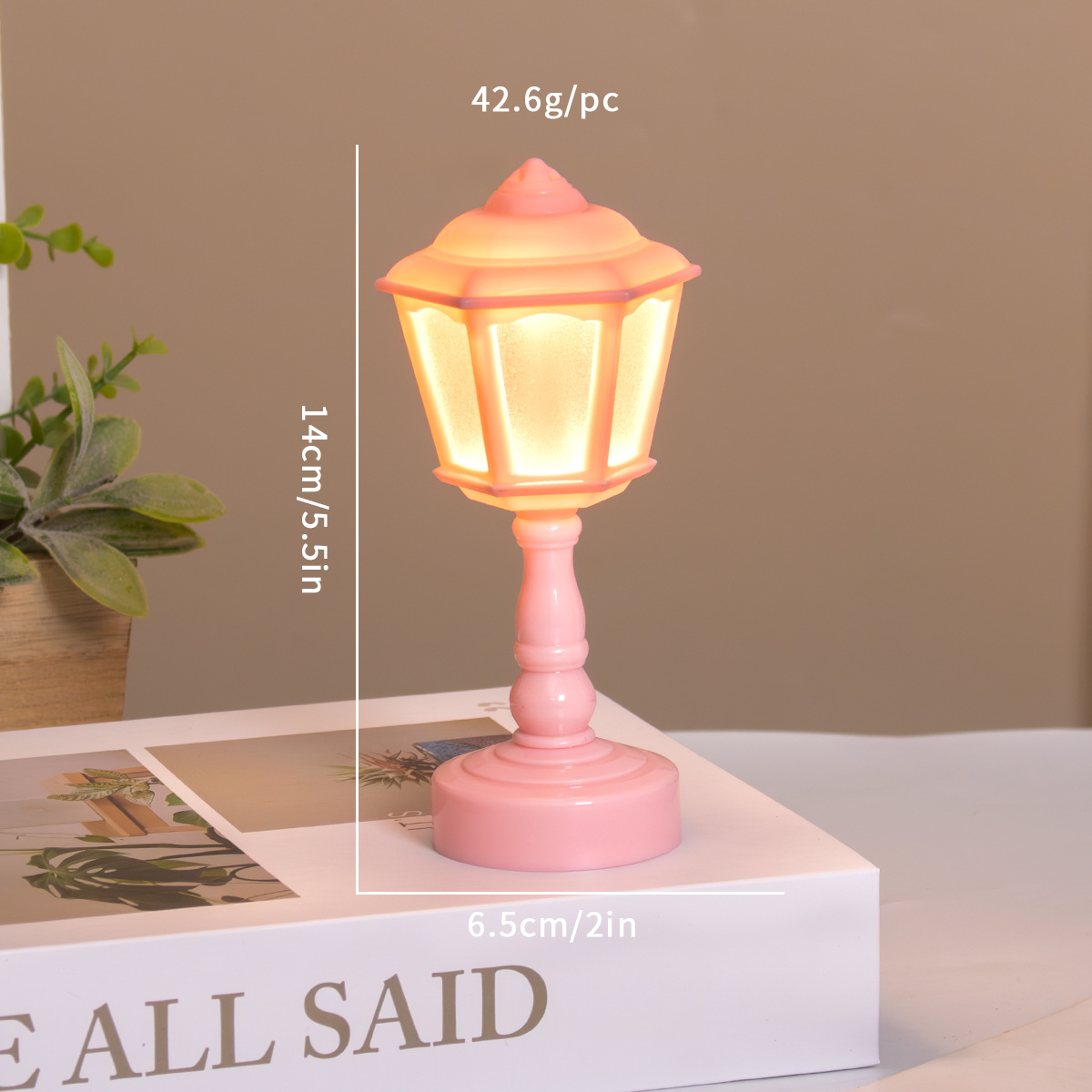street lamp pink