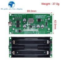 TZT Type-C 15W 3A 18650 Module de chargeur de batterie au Lithium DC-DC Booster Charge rapide UPS Alimentation/Convertisseur 5V 9V 12V