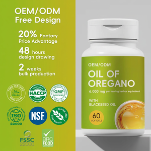 <span class=keywords><strong>Huile</strong></span> <span class=keywords><strong>d</strong></span>'<span class=keywords><strong>origan</strong></span> en marque blanche OEM/ODM 6000mg, <span class=keywords><strong>Huile</strong></span> de Nigelle, Puissant Soutien Immunitaire, Antioxydant, Haute Absorption, Gélules Molles pour le Bien-être - Product Image 1