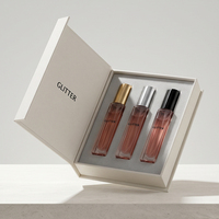 Atomiseur de parfum portable en verre mini 10 ml, flacon vide rechargeable de voyage avec pulvérisation fine et gravure givrée