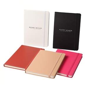 Carnet A5 en cuir PU OEM, couverture rigide, reliure thermique, organiseur, planificateur, cadeau, papier écologique, 80 feuilles, impression numérique - Product Image 1