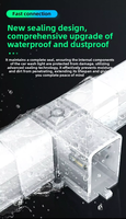 Plafonnier LED hexagonal alvéolé pour garage et atelier, IP54, 6500K, avec couvercle en PC modulaire, étanche, économe en énergie, pour detailing automobile et zone de travail automobile