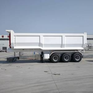 Remorques benne basculante en acier robuste personnalisables à 3 essieux en U pour camions semi-bennes basculantes – Vente en gros usine - Product Image 4