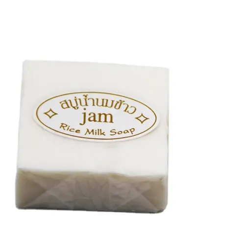 Thailand Custom Logo Rice Milk Gluta Collagen Soap Thailand Rice Milk Jam Soap 60g Handmade Beauty Rice Milk Soap For Pimple