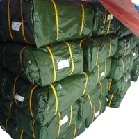 Bâche en PE laminé HDPE vert MILLION, imperméable, pour l'agriculture, l'industrie et les couvertures extérieures
