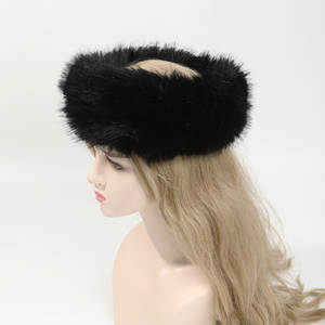 Diadema de Piel Sintética Cálida para Mujer, Gorro de Invierno con Protección para los Oídos, Elástico y Suave de Poliéster, para Salidas Casuales en Clima Frío - Product Image 6