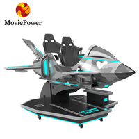 Juegos de Realidad Virtual para 2 Jugadores, Silla de Movimiento 9D VR, Simulador de Vuelo, Máquina de Juegos de Arcade, Simulador de Montaña Rusa VR