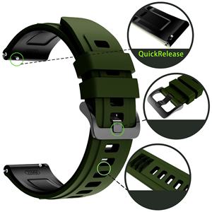 Официальный двухцветный силиконовый ремешок для смарт-часов Huawei Watch GT6 (22 мм) — совместим с <span class=keywords><strong>Suunto</strong></span> и Garmin - Product Image 3