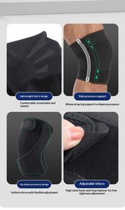 Rodillera de Soporte al por Mayor con Estabilizadores Laterales Ajustables - Manguito de Compresión para Correr, Entrenamiento y Deportes (Hombres y Mujeres) - Product Image 5