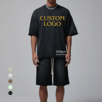 Ensemble de survêtement effiloché survêtement uni pour hommes personnalisé ensemble de short de 2 pièces pour hommes faites votre propre survêtement