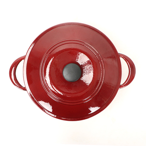 Olla de Hierro Fundido Esmaltada Extra Grande de 30 cm con Revestimiento Antiadherente, Fondo para Inducción, Tapa, Apta para Estufa de Gas, Cacerola, Vaporera, Olla para Sopa y Caldo - Product Image 3