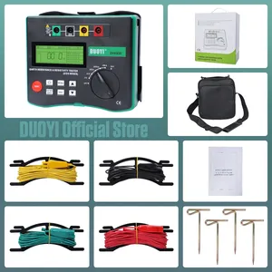 เครื่องทดสอบดินแบบดิจิตอล DUOYI DY4300 เครื่องวัดความต้านทานดิน เมกะโอห์มมิเตอร์ วัดค่าความต้านทานดิน 0~20.99k - Product Image 6