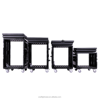 Boîtier de vol à montage en rack pour équipement de son audio robuste avec support d'amplificateur