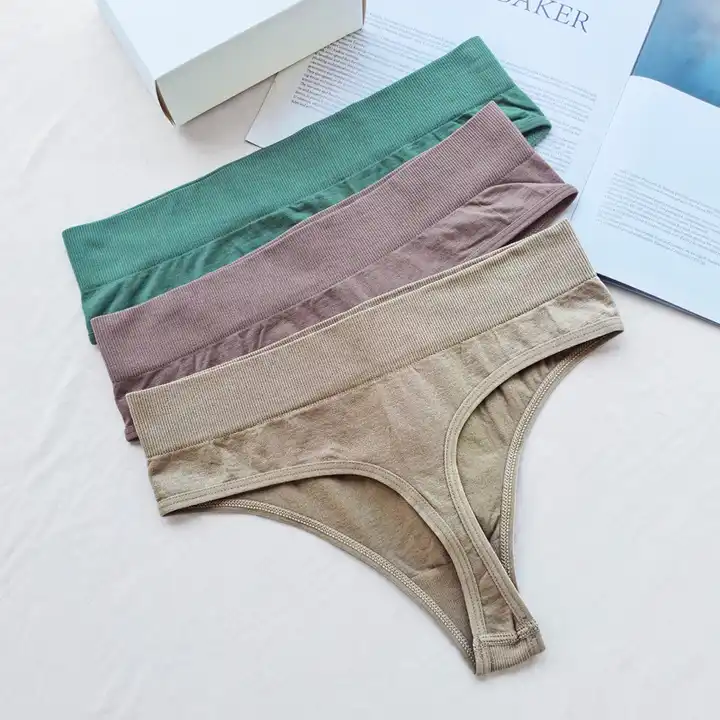 multicolor threaded low-waist women panties sexy