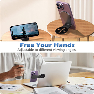 2025 Portable <span class=keywords><strong>double</strong></span> magnétique en aluminium Table pliante supports Flexible bureau-monté écran d'ordinateur portable rotatif réglable <span class=keywords><strong>support</strong></span> de téléphone - Product Image 3