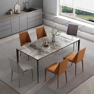 Set di Tavolo da Pranzo di Lusso <span class=keywords><strong>con</strong></span> 4-6 Sedie per <span class=keywords><strong>Cucina</strong></span> - Product Image 3