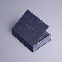 Vente flash - Boîte cadeau pliante en papier - Emballage cadeau - Logo imprimé personnalisé - Boîte magnétique de luxe violette pour parfum