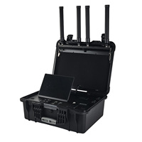 Système de détection et de surveillance FPV passif portable, portatif, 1-10 km, 300M~1.5G, 2.4G, 5.5.8G, détecteur de drone omnidirectionnel à 360 degrés