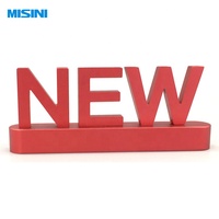 Misini Logo logam tanda LED bercahaya 3D kustom meja atas meja bercahaya tanda iklan dalam/luar ruangan penggunaan 2 tahun