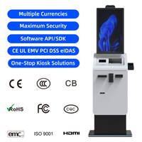 Escáner de Pasaportes de Pie para Mostrador, Máquina de Cambio de Divisas, Impresora de Boletos, Reciclador de Monedas, Dispensador de Efectivo, SDK para Pago de Facturas