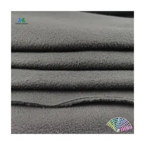 Customized Knit 100 Polyester DTY Brushed 300 GSM Double Side Anti Pill Polar Fleece Fabric