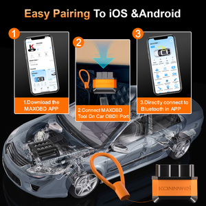 Escáner de diagnóstico directo de fábrica <span class=keywords><strong>Konnwei</strong></span> Kw905 <span class=keywords><strong>Obd2</strong></span> Bluetooth Elm327car para código de Falla de motor de protocolo <span class=keywords><strong>OBD2</strong></span> Universal - Product Image 3