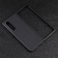 Coque de téléphone Samsung pliable 3, étui de luxe en Fiber de carbone pour 5G