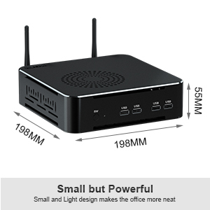 Hystou M7 Máy Tính Nhúng <span class=keywords><strong>Dual</strong></span> LAN VGA 512GB SSD 64GB RAM Tích Hợp Đồ Họa <span class=keywords><strong>Windows</strong></span> 11 Mới Mini Máy Tính Để Bàn Cho Nhà Văn Phòng - Product Image 3