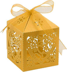 Caja de dulces ahuecada de alta calidad y alta apariencia, caja de recuerdo, venta al por mayor, caja de regalo de joyería con nivel láser de amor - Product Image 2