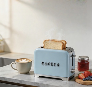 <span class=keywords><strong>Grille</strong></span>-<span class=keywords><strong>pain</strong></span> électrique professionnel rétro 2 fentes en acier inoxydable 1000W à chauffage rapide, four à <span class=keywords><strong>pain</strong></span>, logo personnalisé pour la vente en gros locale - Product Image 5