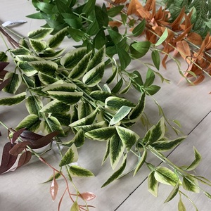 Plantes vertes artificielles FANCY, tige unique, 95 cm, feuilles de chèvrefeuille, plantes vertes pour extérieur, décor d'auditorium, feuille artificielle - Product Image 6