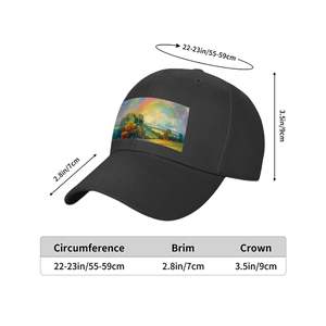 Sombrero de camionero con aleros curvos personalizable con imagen personalizada y patrón bordado de color sólido hecho de algodón y poliéster para pesca de negocios - Product Image 2