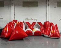 Bunkers gonflables en bâche PVC personnalisés pour paintball, obstacles de jeu en plein air pour terrain de paintball