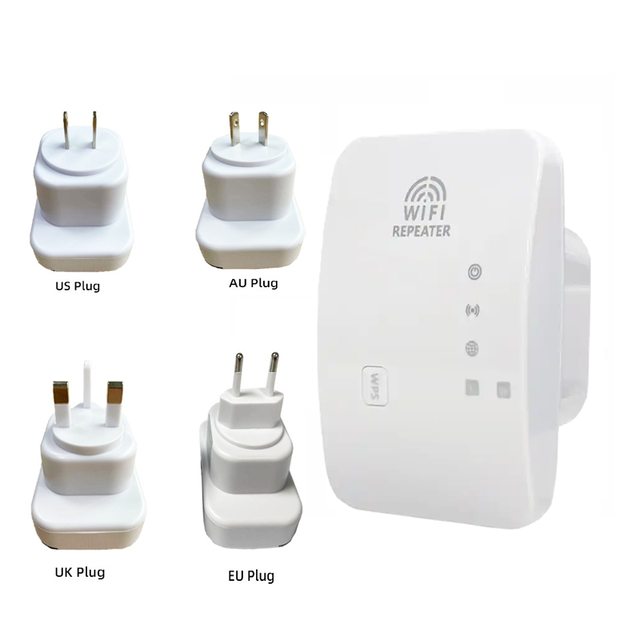 Network Signal Booster Amplifier Wireless Repetidor Extender Ethernet 300mbps Wlan Wall Wifi Socket Repeater