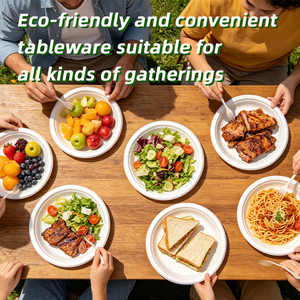 Plato Ecológico de 6 Pulgadas, Personalizado, Apto para Microondas, Compostable, de Papel y Almidón de Maíz, con Tapa, para el Regreso a Clases - Product Image 4