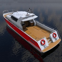 Nouveau design Grand catamaran en alliage d'aluminium Bateau de travail