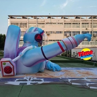 Modèle d'astronaute géant gonflable éclairé par LED Cartoon Spaceman pour la publicité extérieure lors d'événements musicaux
