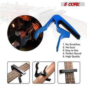 Capo para Guitarra Db 5 Core de Acero con Ajuste Rápido Azul para Guitarra Acústica, Eléctrica, Banjo, Mandolina, Ukelele - Product Image 5