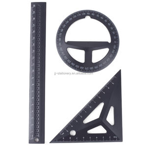 Papelería de oficina escolar Juego de matemáticas geométricas para dibujo escolar Reglas de plástico para oficina - Product Image 1