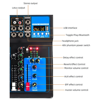 Console de mixage Audio avec Microphone numérique USB, amplificateur de mixage Audio karaoké professionnel avec mezcladoras de music digitales