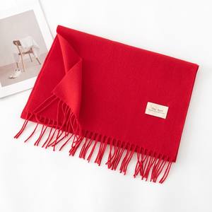 ฮิญาบผู้หญิง80*190ซม. ระบายอากาศได้ดีผ้าแคชเมียร์โพลีเอสเตอร์สี่ฤดูกาล - Product Image 6