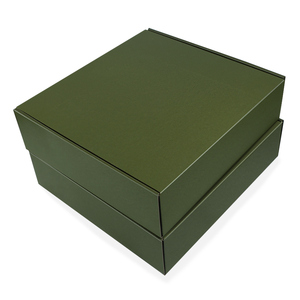 Boîte de papier cosmétique vert mat, boîte de papier avec Logo imprimé des deux côtés, feuille <span class=keywords><strong>d</strong></span>'<span class=keywords><strong>or</strong></span> - Product Image 2