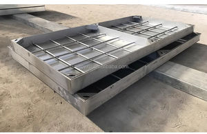 포장도로 유틸리티 커버 304 스테인리스 스틸 스텔스 맨홀 뚜껑 사각 정화조 사각 맨홀 뚜껑 - Product Image 6