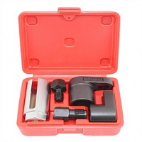 Jeu de douilles pour capteur d'oxygène O2, 5 pièces - 3/8 et 1/2 pouces x 7/8 (22 mm) - Comprend des clés déportées et des outils de débavurage, en acier au chrome-vanadium