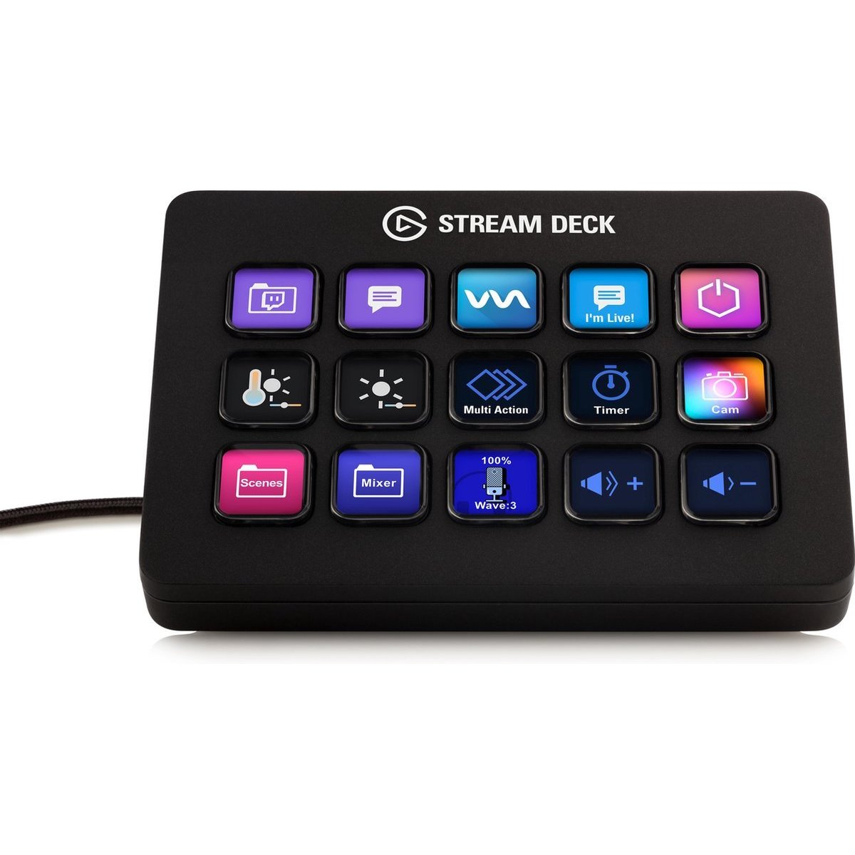 【美品】elgato STREAM DECK + Elgato Stream Deck + Studio Controller with customizable