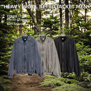 เสื้อแจ็คเก็ตทรงบลูซอน แขนยาว สไตล์เรโทร ผ้าฝ้าย 100% น้ำหนัก 450 กรัม รุ่นฤดูใบไม้ร่วง ปี 2026 ทรงหลวม แฟชั่น กันน้ำ ระบายอากาศได้ดี ใส่ได้ทั้งชายและหญิง - Product Image 2