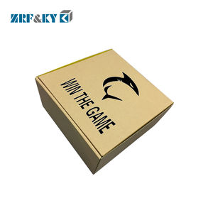 Kemasan produk kartu Game printtimg kustom kotak Mailer kertas bergelombang seruling E Kraft coklat - Product Image 3